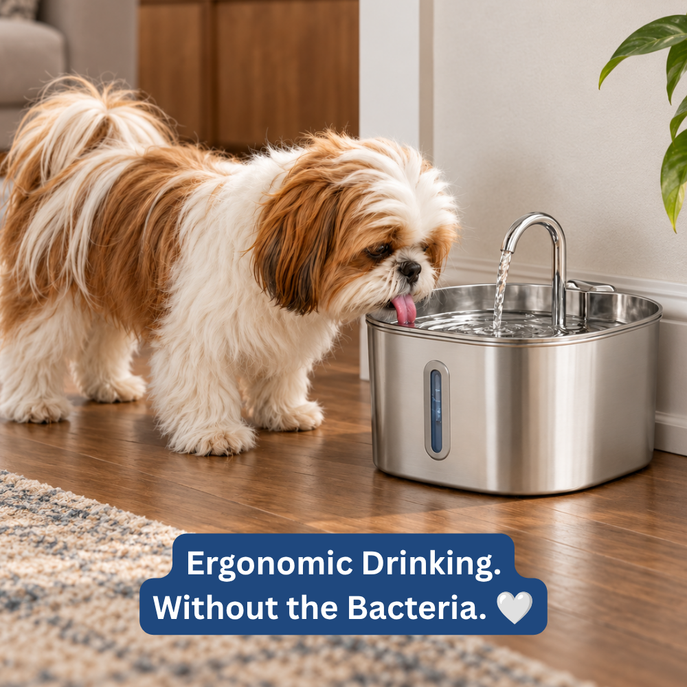 Allvero Ergoflow™ water fountain + 4 Filters